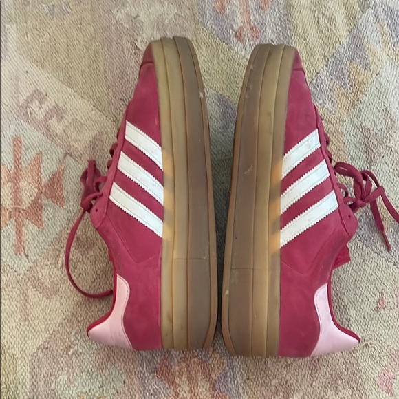 Adidas Gazelle Pink and White Sneakers - Picture 1 of 6